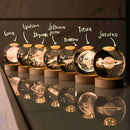 Esfera de cristal con luz LED